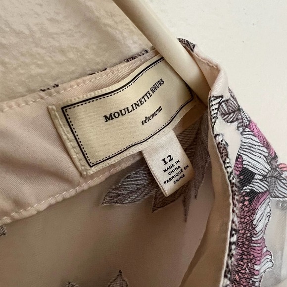 Moulinette Soeurs Sheer Floral Blouse - Red and Cream - Picture 8 of 8